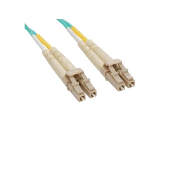 LEVITON PATCH 2FO OM3 SCD/SCD AQUA 1M