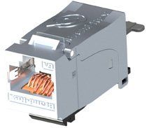 LEVITON PRESA CAT6PLUS RJ45S CAT.6 METAL