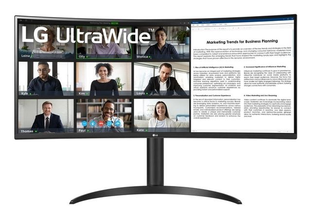 LG 34WR55QK-B Monitor PC 86,4 cm (34") 3440 x 1440 Pixel Wide Quad HD Nero
