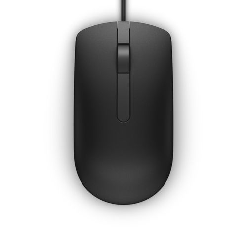 Dell MS116 - Mouse - ottica - 2 pulsanti - cablato - USB - nero - per Latitude …