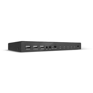 LINDY 4 PORT HDMI 18G USB 2.0 AUDIO