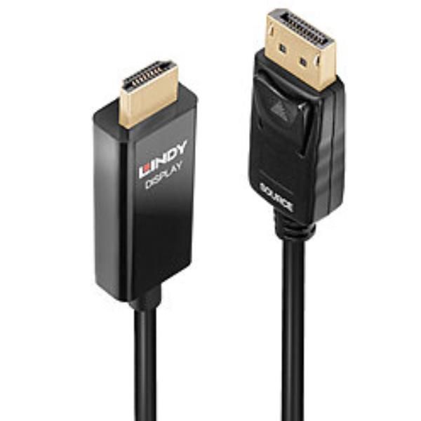 LINDY CAVO DP A HDMI CON HDR, 0.5M