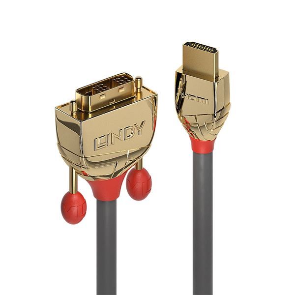 LINDY CAVO HDMI A DVI GOLD LINE 2M