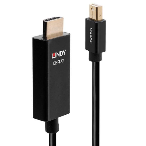 LINDY CAVO MINI DP A HDMI CON HDR, 0.5M