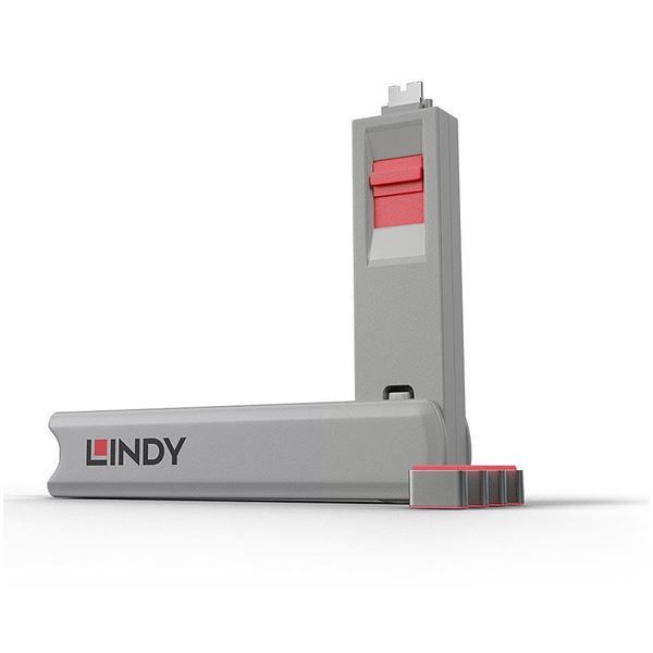 LINDY SERRATURA USB C ROSA