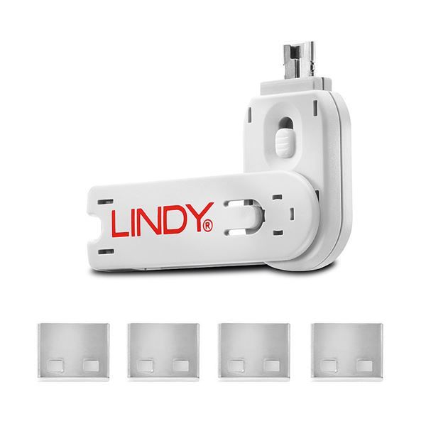 LINDY SERRATURE PER PORTE USB BIANCHE