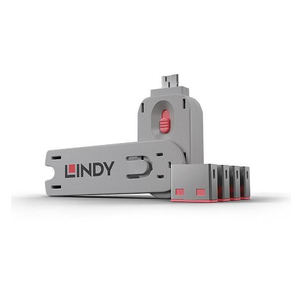 LINDY SERRATURE PER PORTE USB ROSA