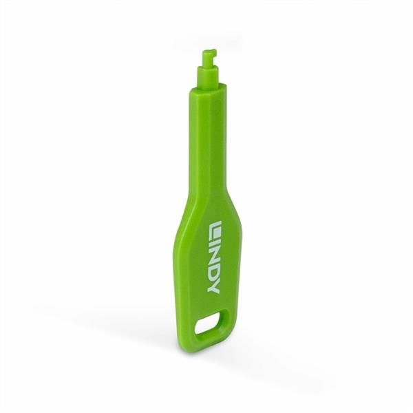 LINDY SFP PORT BLOCKER KEY GREEN
