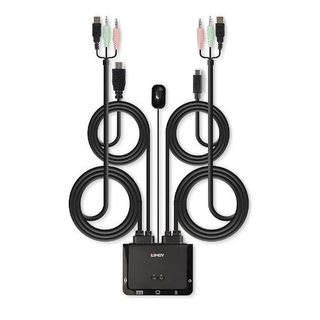LINDY SWITCH KVM HDMI 4K60 USB TIPO C
