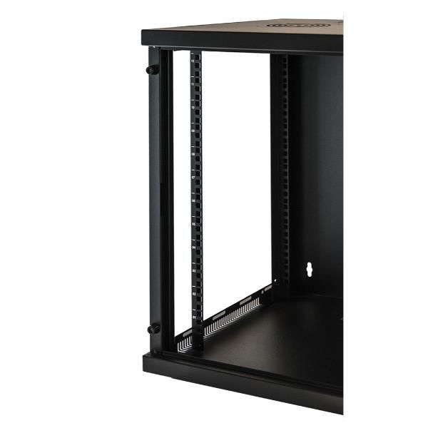 LINK - Rack cabinet - montaggio a parete - nero - 12U - 19"