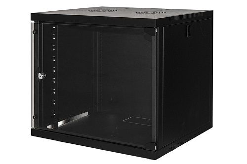 LINK - Rack cabinet - montaggio a parete - nero - 9U - 19"
