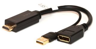 LINK ADATTATORE ATTIVO HDMI MAS - DISPLAYPORT 1.2 FEM E CONNETTORE USB 4K PER P…