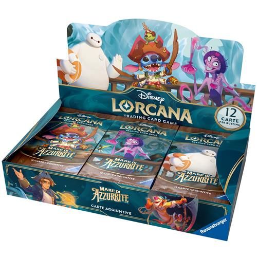 LORCANA - BOX 24 BUSTE S06 - MARE DI AZZURRITE Booster Pack Display ITA 27/11/2…