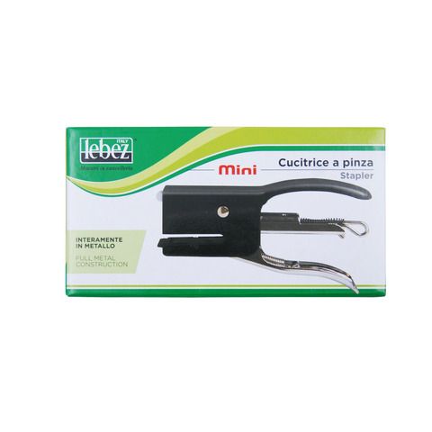 Lebez Mini - Graffatrice - 15 fogli - No.10 - metallo - assortiti