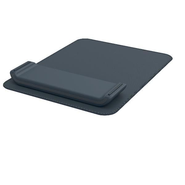 Leitz Ergo - Tappetino per mouse con poggiapolso - adjustable - grigio scuro