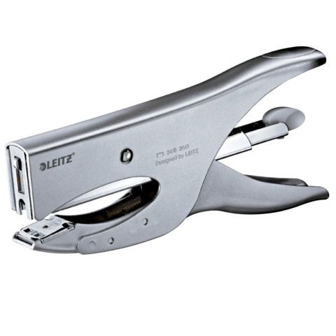 Leitz Large - Graffatrice - 40 fogli / 4 mm - 24/6, 24/8 - metallo - argento