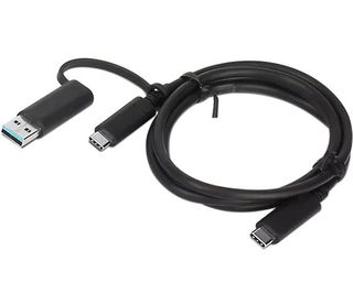 Lenovo 4X90U90618 cavo USB 1 m USB 3.2 Gen 1 (3.1 Gen 1) USB A/USB C USB C Nero
