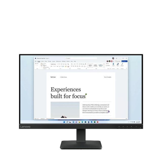 Lenovo L24-4e Monitor PC 60,5 cm (23.8") 1920 x 1080 Pixel Full HD LCD Nero