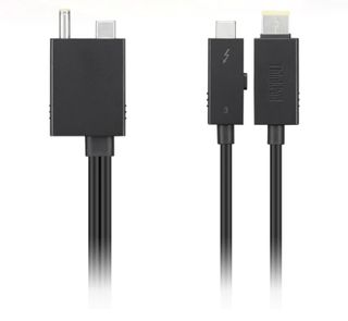 Lenovo Split Cable - Cavo Thunderbolt (M) (M) - Thunderbolt 3 - 67 cm - nero - …