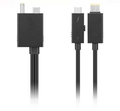 Lenovo Split Cable - Cavo Thunderbolt (M) (M) - Thunderbolt 3 - 67 cm - nero - …