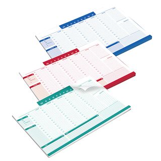 Desk planner Monocromo - da scrivania - 42 x 29,5 cm - colori assortiti - Pigna