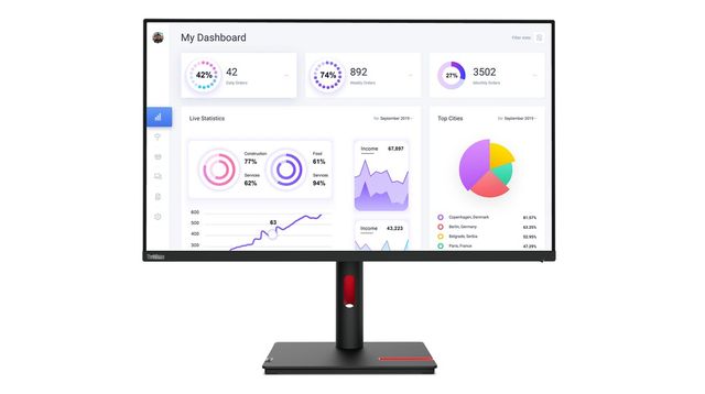 Lenovo ThinkVision T32p-30 80 cm (31.5") 3840 x 2160 Pixel 4K Ultra HD LED Nero