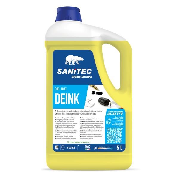 Detergente sgrassante Deink - 5 L - non profumato - Sanitec