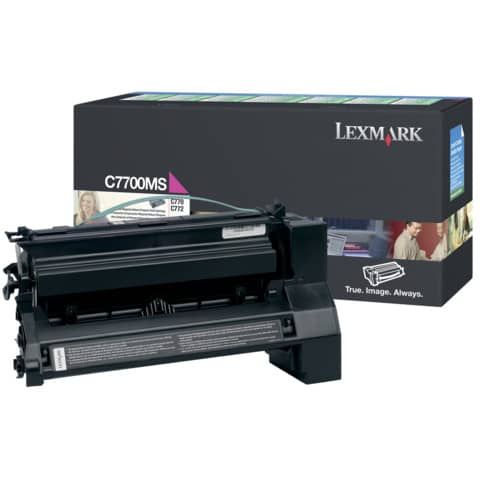 Lexmark - Toner - Magenta - C7700MS - return program - 6.000 pag