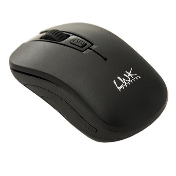 Link - Mouse - 3 pulsanti - senza fili - 2.4 GHz - ricevitore wireless USB - ne…
