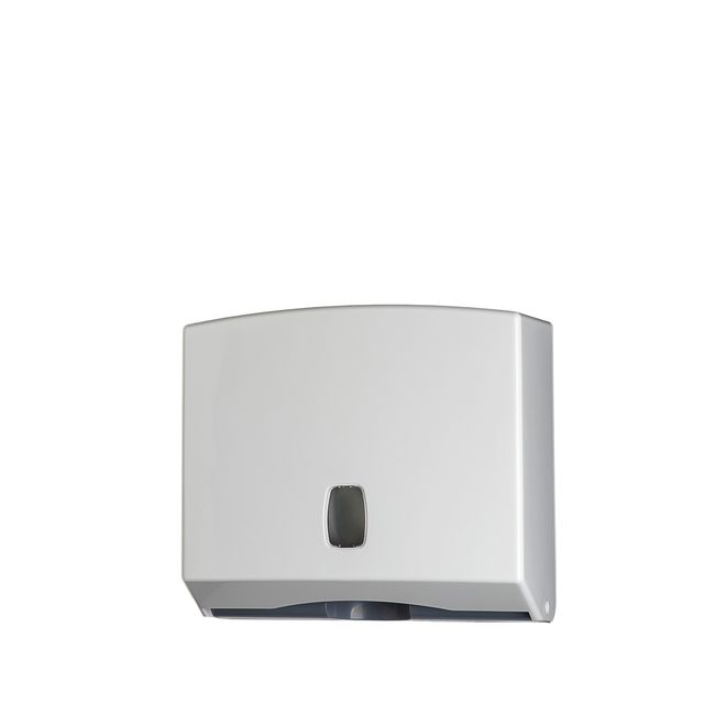 Dispenser asciugamani piegati C/Z/M Basica - 25x9,2x22 cm - bianco/grigio - Med…