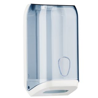 Dispenser carta igienica Prestige - interfogliata - 15,8 x 13 x 30,7 cm - trasp…