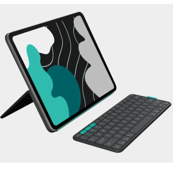 Logitech Flip Folio, QWERTY, Italiano, 1,9 cm, 1 mm, Apple, iPad Pro 13-inch (M…