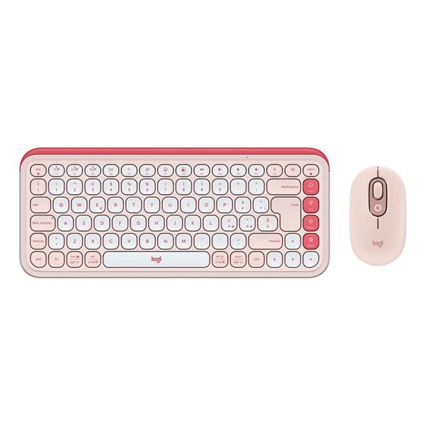 Logitech POP Icon Combo - Set mouse e tastiera - senza fili - Bluetooth LE - QW…