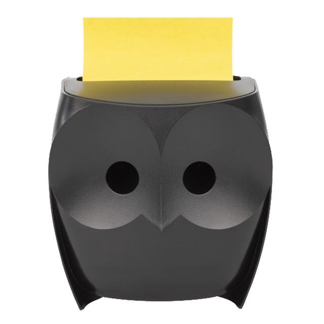 Dispenser gufo nero + ricarica Post-it Super Sticky Z Notes giallo - OWL-330 - …