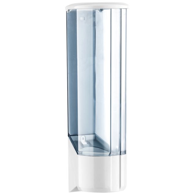 Dispenser per bicchieri in plastica -10x10x31,5 cm - bianco/azzurro trasparente…
