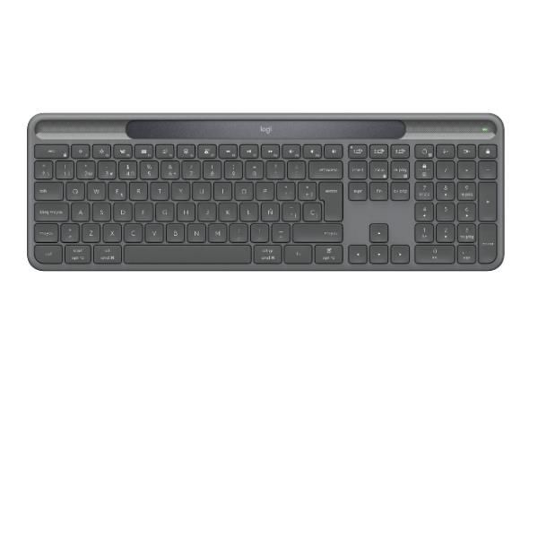 Logitech Signature Slim Solar+ K980 for Business, Full-size (100%), Wireless, R…