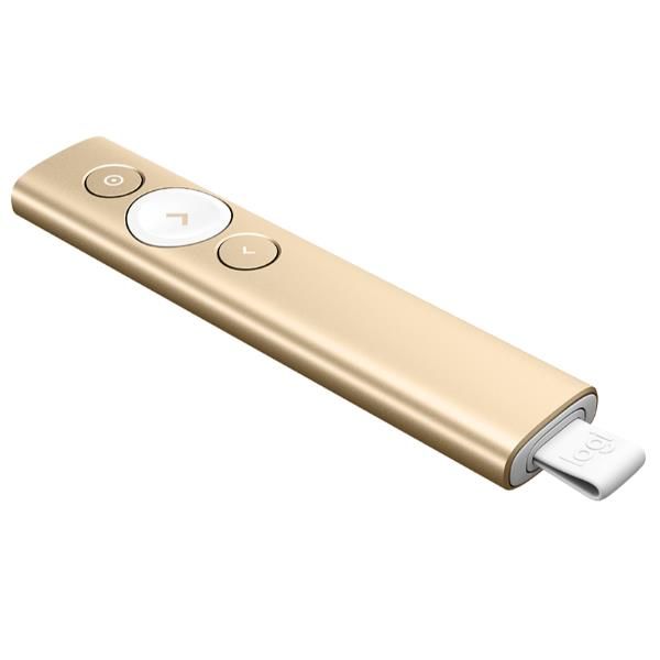 Logitech Spotlight - Telecomando presentazioni - 3 pulsanti - oro