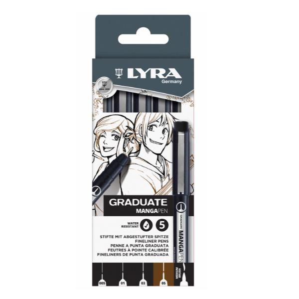 Lyra SCATOLA 5 PENNE GRADUATE MANGA