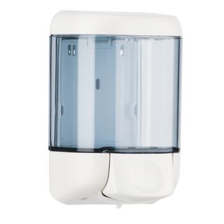 Dispenser sapone Prestige - murale - capacità 1 L - bianco/azzurro trasparente …