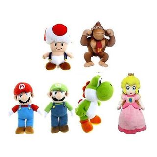 MARIO BROSS PELUCHE 6 ASSORTIS 30CM