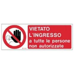 MARKIN CARTELLO VIETATO L INGRESSO A TUTTE