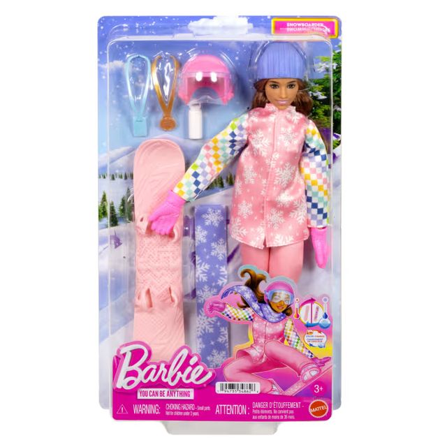 MATTEL - Barbie Snowboarder JKF78