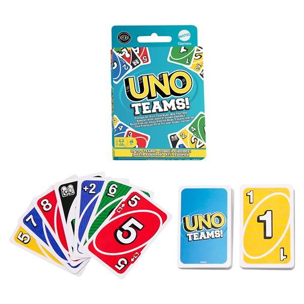 MATTEL UNO TEAMS GIOCO DI CARTE VERSIONE A SQUADRE