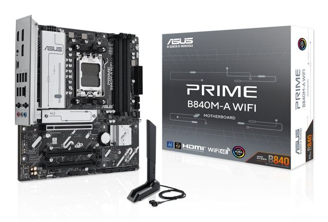 MB ASUS PRIME B840M-A WIFI AM5 4D5 4PCIE 4SATA 3M2 HD/2*DP MATX