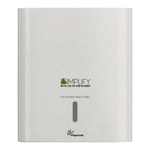 Distributore asciugamani piegati a C/V Simplify - 30 x 14,5 x 33,6 cm - white w…
