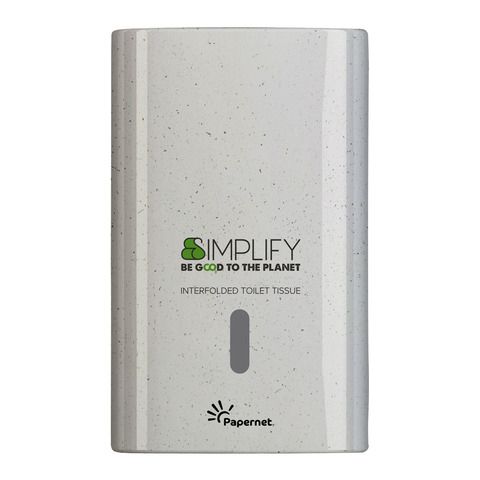 Distributore carta igenica interfogliata Simplify - 16,5 x 13,5 x 26,5 cm - whi…