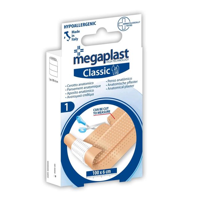 MEGAPLAST CLASSIC ML 1 STRISCIA 100X6CM 1PZ=(1PZ)