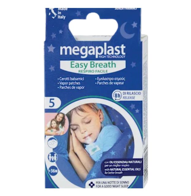 MEGAPLAST EASY BREATH 5 PATCH FRESCO RESIPIRO 1PZ=(1PZ)