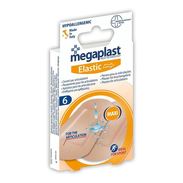 MEGAPLAST ELASTIC ML 6 CEROTTI GOMITO GINOCCHIO 1PZ=(1PZ)