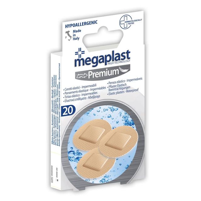 MEGAPLAST PREMIUM ML 20 COROTTI PREMIUM 2.5X2.5CM IMPERMEABILI 1PZ=(1PZ)